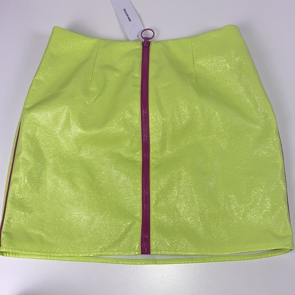 Urban Outfitters Dresses & Skirts - Urban Outfitters I NWT Lime Green Shiny Skirt
